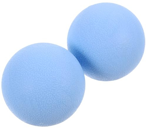 LALADEFIEE Massageball aus Tpe in Blau für Muskelmassage und Verspannungslösung 2 Stück Fitness Massageball für Yoga und Manuelle Rücken Sowie Fußmassage