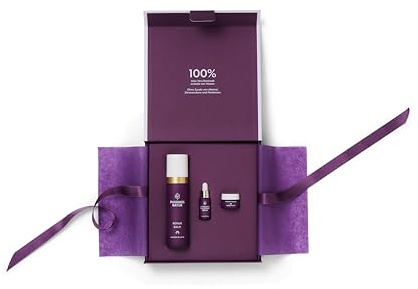 Pharmos Natur Repair & Glow – Geschenkset, Pflegeritual mit Enzyme Peeling Maske Hyaluron Serum und Repair Balm, sanfte Pflege für trockene und empfindliche Haut, Wellness Spa zuhause
