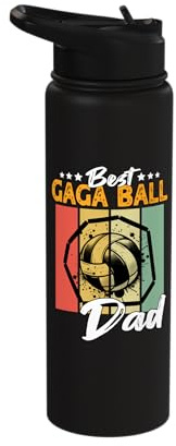 Best Gaga Ball Dad Playing Gaga Ball Stainless Steel Insulated Water Bottle
