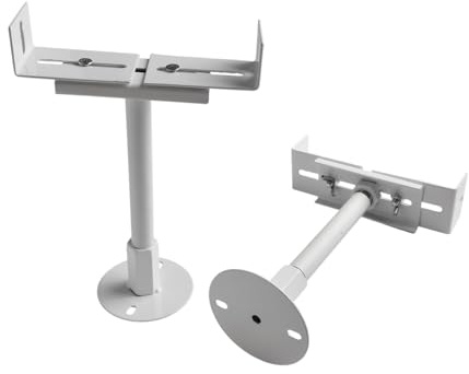 Soportes de suelo ajustables de aluminio, juego de 2, altura 11-36 cm, soporte estable para posicionamiento vertical de radiadores de hierro fundido (ajustable 16-21 cm)