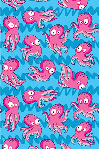 Notizbuch: Oktopus Cover Design / 120 Seiten / Liniert / DIN A5 + (15,24 x 22,86 cm) / Soft Cover / Perfekte Geschenkidee für alle die Tintenfische lieben