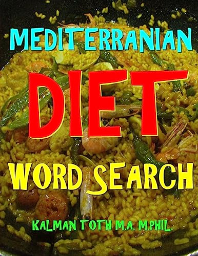 Mediterranean Diet Word Search: 133 Extra Large Print Entertaining Themed Puzzles