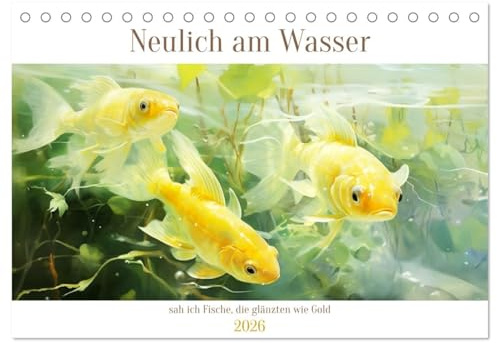 Neulich am Wasser (Tischkalender 2026 DIN A5 quer), CALVENDO Monatskalender: Bilder, die die Fantasie anregen (CALVENDO Tiere)