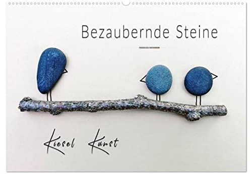 Bezaubernde Steine - Kieselkunst (Wandkalender 2026 DIN A2 quer), CALVENDO Monatskalender: Mit Leichtigkeit und Anmut, verbunden mit fröhlichem ... unserer Umwelt präsentiert. (CALVENDO Hobbys)