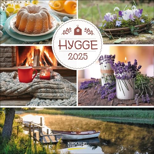 Hygge 2025: Broschürenkalender mit Ferienterminen. Für hyggelige Momente. 30 x 30 cm