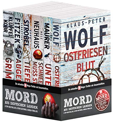 BILD am Sonntag Mega-Thriller 2019 Mord aus Deutschen Landen: Der Augenjäger / Grimmbart / Unterholz / Schneewittchen muss sterben / Ostfriesenblut / Tiefe Narbe (BILD am Sonntag Thriller 2019)