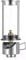 BRS Gaslaterne im Freien traumhafte Kerzen-Lampe tragbare Zelt-Laterne Glasmantel-Laterne Brs-hy-55 Grau BRS-55 1pc