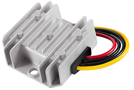 Dealikee Waterproof DC-DC Voltage Converter Regulator DC 12V 24V Step-Down to 5V 10A 50W Power Supply Regulator Buck Transformer