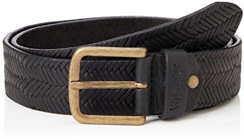 Wrangler Mens Structured Belt, Black, 105