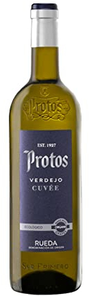 Protos Verdejo Cuvée, vino blanco ecológico, uva Verdejo, D.O. Rueda, 750ml