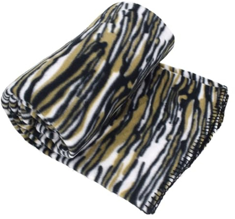 Marabella Tagesdecke Fleecedecken 130x170cm Polarfleece Fellmuster Wildkatze Kuscheldecke, Bildmotive:Wildkatze 3