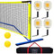 Zdgao Pickleball-Set mit 4 Paddeln und Netz, offizielle Größe, 4 Pickleball-Paddel und 2 Outdoor-Pickleball-Bälle, Outdoor-Spaß für Kinder, Jugendliche und Erwachsene