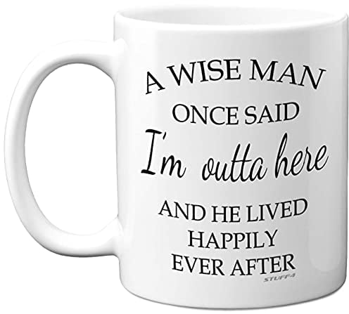 Stuff4 Retirement Gifts for Men, A Wise Man Mug, Funny Mugs for Men, 11oz Ceramic Dishwasher Safe Coffee Leaving Gifts Colleagues, Christmas, Birthday and Christmas