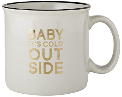 Santa Barbara Design Studio Kaffeetasse mit Feiertags-Lagerfeuer, 370 ml, Baby It's Cold Outside