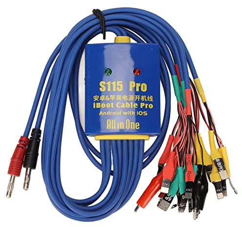 Garsent Handy-Power-Boot-Kabel, Handy-Test-Netzkabel für für Android, Anti-Burn-/Überspannungs-/Überstromschutz, Zur Reparatur Des Netzteils