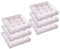 ZIBENE Sitzkissen Auflage Stuhl 6 Set, Stuhlkissen 6er Set Quadrat, 2 StüCk Sitzkissen Esszimmerstuhl Doppelseiten, Verdicken Eckig Sitzkissen KüChenstuhl Anti-Verformung für Alle Jahreszeiten Weiß