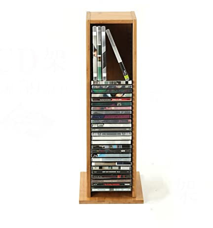 CD-Aufbewahrungsregal, CD-Aufbewahrungsbox, attraktives und stilvolles Design, Öffnung – CD-Rack fasst 39 CDs: auf Regal, Tisch, Schreibtisch, Medien, Schallplatten-Aufbewahrungshalter