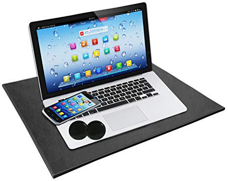 QRFDTSOQY Laptop Pad Protection, Radiation Shielding & Heat Protection for Laptops, Tablets, Mobile Phones, Black, Passive Cooling