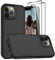 Jeylly Compatible with iPhone 13 Pro Max 6.7 inch, Shockproof Anti Scratch Hard PC Back Soft TPU Bumper Drop Protective Women Men Boys Girls Cover for iPhone 13 Pro Max, Black