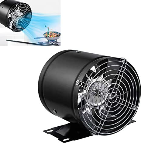 Oaiyeie Multifunctional Powerful Mute Exhaust Fan, 6/7/8/10/12Inch Inline Duct Fan, Exhaust Ventilation Fan with Low Noise for Basements, Bathrooms, Kitchens and Attics (With base,12 Inch)