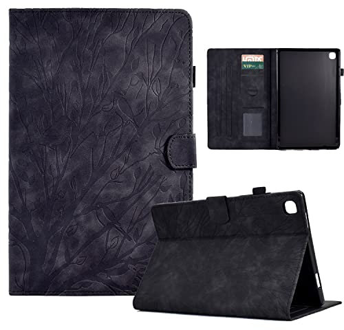 Bxithnr® Funda Galaxy Tab A 10.1 2019 SM-T510/T515 Ultra Slim PU Protectora Carcasa con Función de Soporte y Ranura para Tarjetas para Samsung Galaxy Tab A 10,1'' 2019 Tablet - Negro