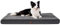 BEDSURE orthopädisches Hundebett Grosse Hunde - 104x74x9cm Hundekissen flauschig Hundematte waschbar Hundematratze in dunkelgrau für große Hunde