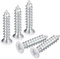 QUARKZMAN ST4x18mm Blanc Vis Autotaraudeuse, 100pcs Plat Tête Phillips Bois Vis pour Travail Bois