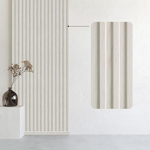 Bildershop-24 14er Set Wandpaneele & Deckenpaneele Dekowa in Eiche Weiß 262 x 10,7 x 1,5 cm Holzfarben Holzoptik