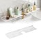 GDWD Spülbecken Organizer, Hängend Duschablage Ohne Bohren, Kohlenstoffstahl Wandmontage Duschregal, Duschkorb Organizer Badregal Abtropf Regal Spüle Wandregale für Badezimmer & Küche (Weiß 60cm)
