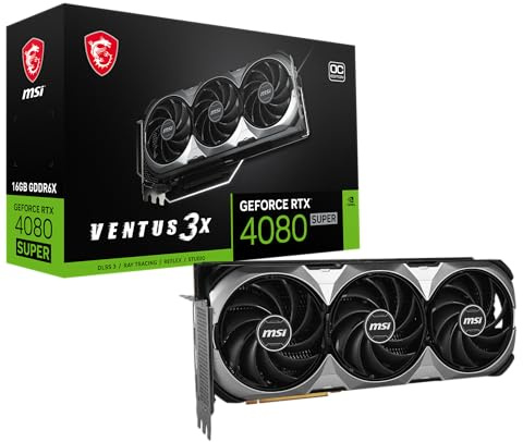 MSI GeForce RTX 4080 SUPER VENTUS 3X OC 16GB Ada Lovelace Graphics Card - 4711377170734