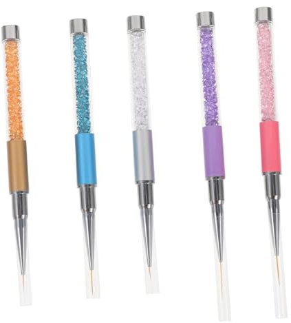 Beavorty Lot De 5 Stylos À Stylos De Manucure Outils D'amélioration Des Accessoires De Beauté Des Ensemble De Nail Art 5 Pièces X 5