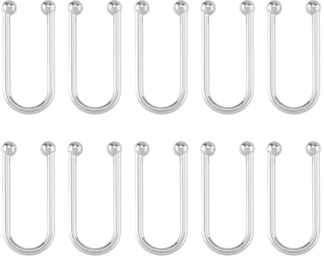 SUPERFINDINGS 10Stk. Legierung Bikini Clips Silber Golden U Form Ring Schnalle Metall BH Verbinder Linker Bikini Schnallen Für Bademode Frontverschluss Bekleidungszubehör DIY Materialien