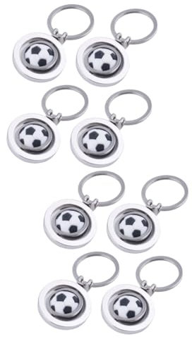 BESPORTBLE 2sätze Kreativen Rotierbaren Fußball-schlüsselanhängern Für Taschen Handys Und Perfektes Fußball-memorabilia Für