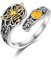 ONEFINITY Bee Rings 925 Sterling Silver Spoon Honeycomb Ring Anxiety Jewelry for Women