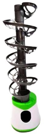 Baoblaze Automatische Tischtennisballmaschine, tragbarer -Tischtennistrainer, Spender für 10 Bälle für Kinder, Training drinnen und draußen