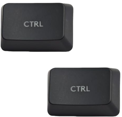 2 x Strg-Tasten, Ersatz für Logitech G413 mechanische Gaming-Tastatur-Tastenkappen, Schwarz