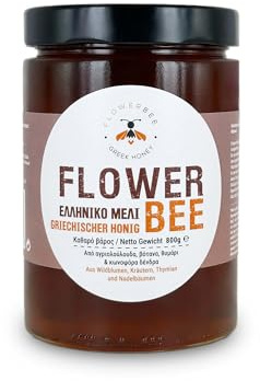 Griechischer Honig, 800g, Zertifiziert, Laborgeprüft, aus Wildblumen, Kräutern, Thymian und Nadelbäumen
