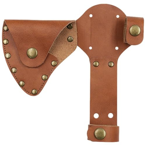 Tomahawk-Schutzhülle – Camping-Beilholster, Outdoor-Tomahawk-Scheide | Tomahawk-Scheide, Camping-Axt-Klingenhülle mit Schutz, Tomahawk-Klingenschutz, Kunstlederscheide zum Wandern