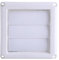 6in Louvered Dryer Vent Cover, Air Vent Grille Cover 3 Flaps Wall Duct Ventilation Grill With Net 8in X 8in Outside Size (15 * 15cm)