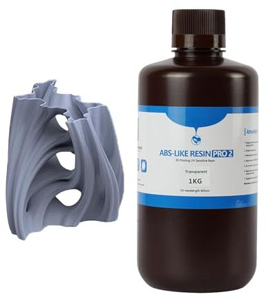 Tough Resin, 1000g Photosensitive 3D Print Resin, UV-Curing Photopolymer Resin, Low Odor Printer Resin, 3D Printing Resin for Models, Board Game Character Resin, UV-Curing Resin for 3D Printing