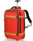 Hynes Eagle Travel Wheeled Backpack 42L Carry on Rolling Backpack 17 inch Laptop Rucksack with Wheels Large Flight Approved Hand Luggage Roller Cases Suitcase Orange with Water Bottle Pocket