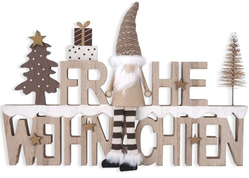 Holz Weihnachtsdekorationen Innen Weihnachtsgnome Dekoration Bauernhaus Frohe Weihnachtsbaum Dekoration für Home Regal Kamin Party Tischplatte