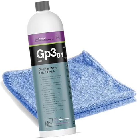 ChimpTools - Koch Chemie Gp3.01 Gelcoat Micro Cut & Finish Finish Politur für Gelcoats & Bootslacke | Gelcoatpolitur | Bootspolitur | Yachtenpolitur | GFK Glanzpolitur | Hochglanz Politur 1L