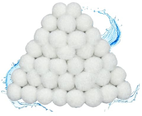 Doiyislem Billes Filtres Coton pour Piscine - Boules Filtrantes Réutilisables | Alternative Efficace au Système de Filtration pour Bassins Extérieurs