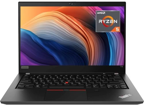 Lenovo Thinkpad T14 Gen 1 Business Laptop, 14 FHD (1920 x 1080), AMD Ryzen 5 Pro 4650U, 16 GB RAM, SSD da 512 GB, tastiera QWERTY Windows 11 Pro (ricondizionato)