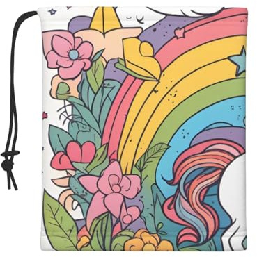 BOAXXL Pretty rainbows and unicorns Winter Neck Warmer Soft and Skin-Friendly Foldable and Light for Daily Use