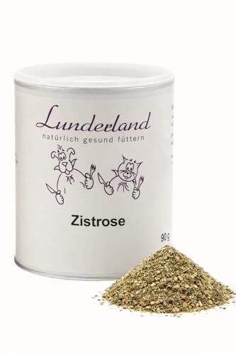 Lunderland Zistrose | 90 g | Ergänzungsfuttermittel für Hunde & Katzen | Rohstoff aus dem Mittelmeerraum