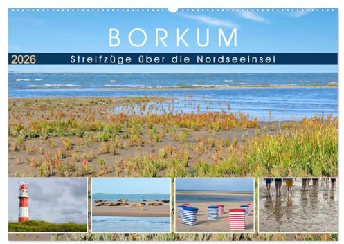 Borkum: Streifzüge über die Nordseeinsel (Wandkalender 2026 DIN A2 quer), CALVENDO Monatskalender: Begegnungen mit der wunderschönen, facettenreichen Borkumer Natur (CALVENDO Natur)