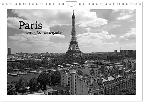 Paris vive la métropole (Wandkalender 2026 DIN A4 quer), CALVENDO Monatskalender: Eine Liebeserklärung an Paris (CALVENDO Orte)