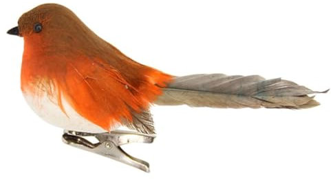 Gisela Graham : Feather Robin on Clip